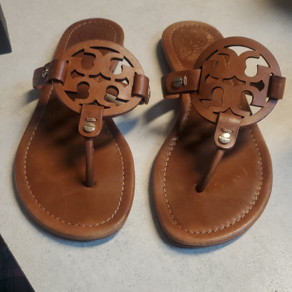 Tory Burch Brown Sandals And Bag